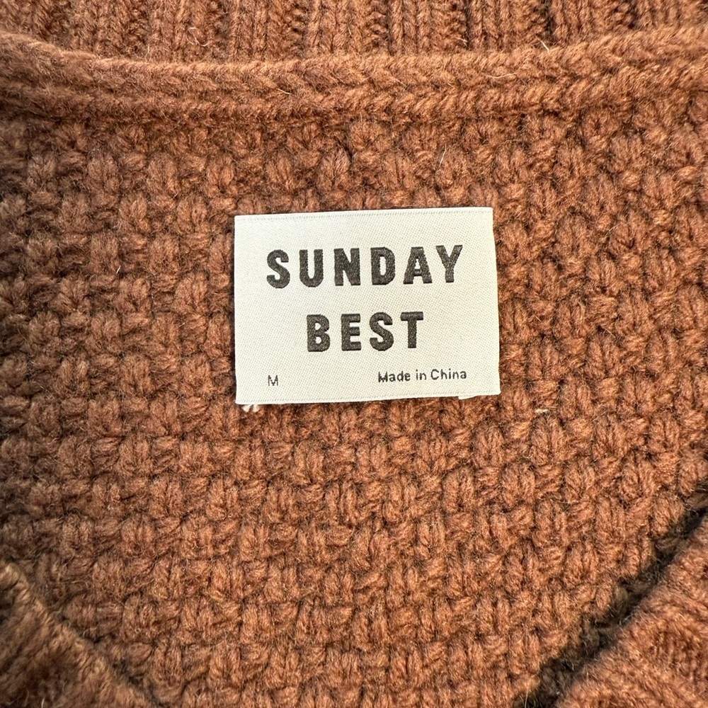 Aritzia Sunday Best Granny Square Vest Sleeveless Knit Top - Picture 3 of 9